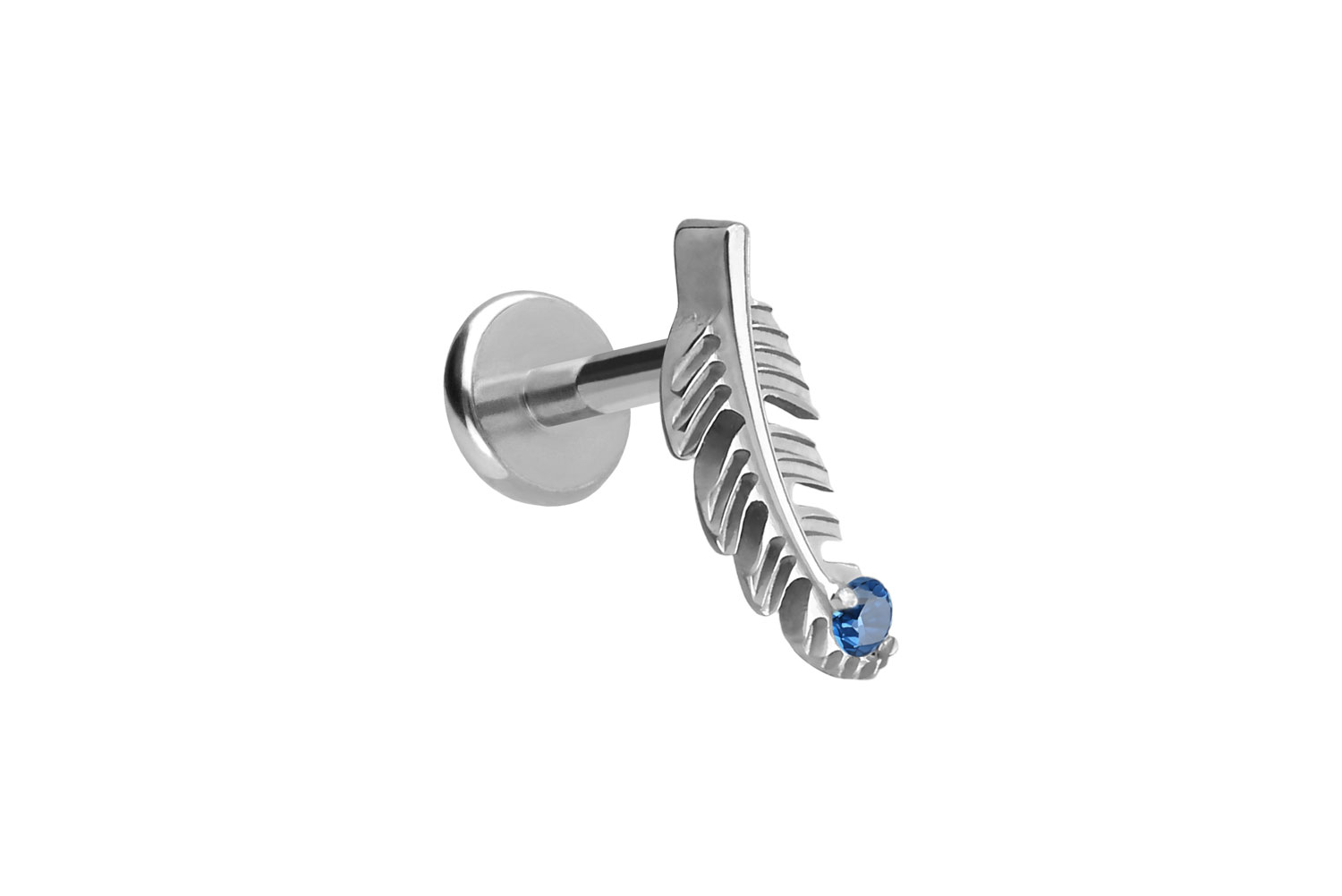 Titan Labret Piercing mit Push Fit FEDER